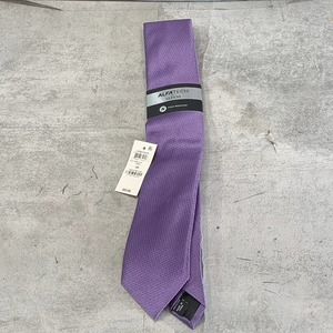 Alfani Men's Purple Alfa-Tech Slim Textured Tie SZ OS